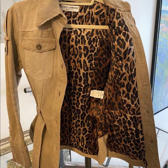 Dolce & Gabbana women’s belted canvas jacket - Picture 3 of 9